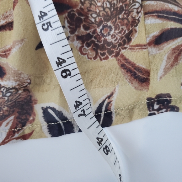 Coldwater Creek Womens Maxi Dress Flowing Boho Flower Print Size PM - Picture 11 of 13